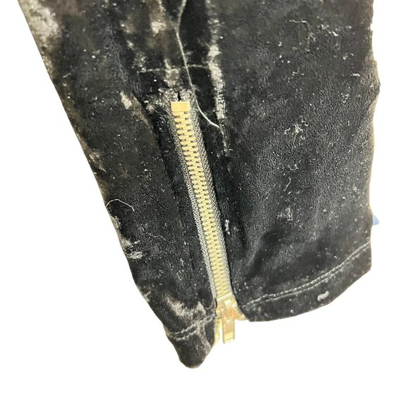 Disney Coco Junior Teen XL Moto Jacket Black Velvet Velour Rose Embroidered - Picture 8 of 13